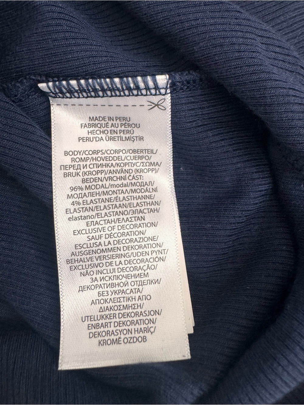 Polo Ralph Lauren Navy Ribbed Turtleneck - Picture 6 of 6